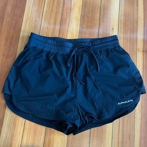 Black Alphalete Track Shorts